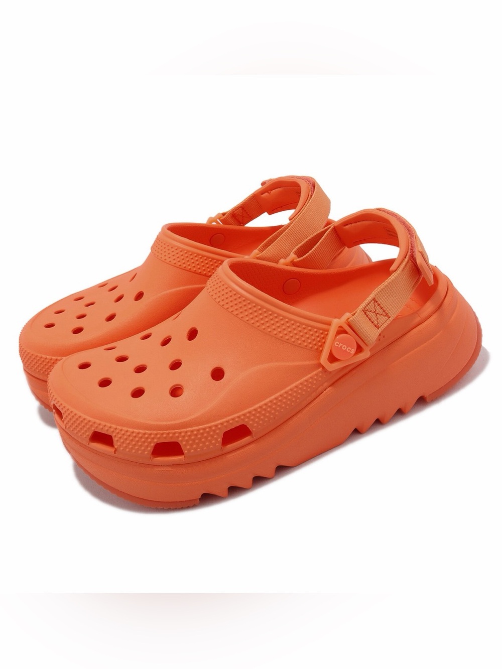 Orange Crocs Hiker Xscape Clogs Size 8